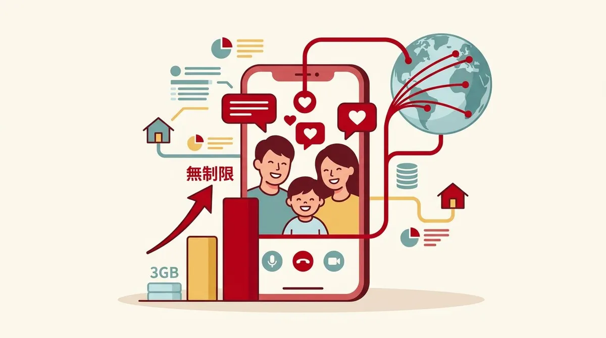 毎日家族とビデオ通話するなら、データ無制限プランの話をしよう